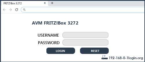 Fritz box 3272