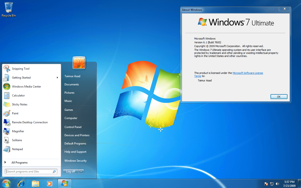Windows 7 italiano