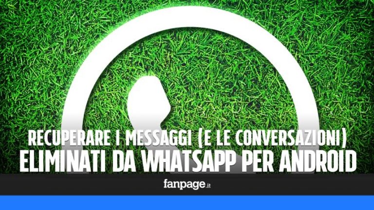 Annullare eliminazione messaggi whatsapp